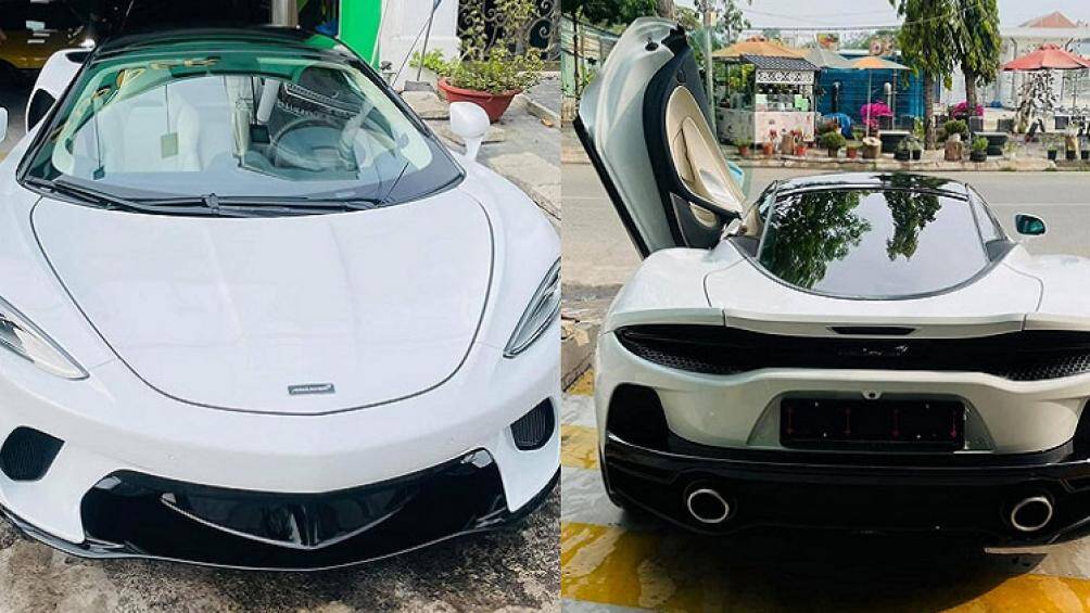 Xe có lớp sơn ngoại thất trắng, được trang bị bộ mâm đa chấu, cắt vát kim cương, đi kèm cùm phanh màu đen