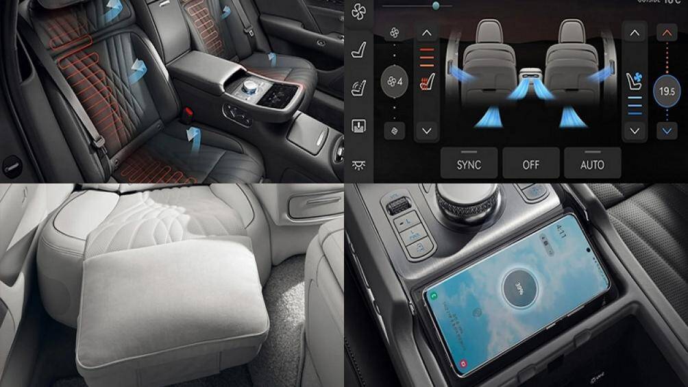 G90 là chiếc Genesis đầu tiên được trang bị hệ thống hương thơm cao cấp. Xe có thể chứa hai hộp nước hoa cùng lúc