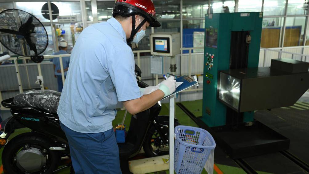 Khi các công đoạn hoàn tất, xe sẽ rời khởi dây chuyền để tập kết, sẵn sàng xuất khẩu sang thị trường châu Âu