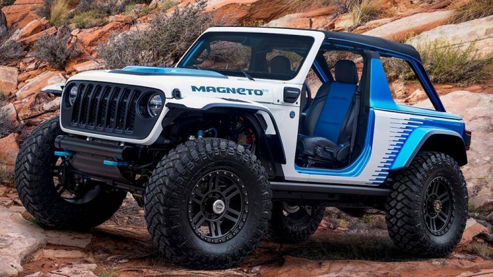 Hãng xe Mỹ đã đưa mọi thứ lên một tầm cao mới với xe điện Jeep Wrangler Magneto 2.0 Concept, được mô tả như một mẫu xe địa hình mạnh mẽ