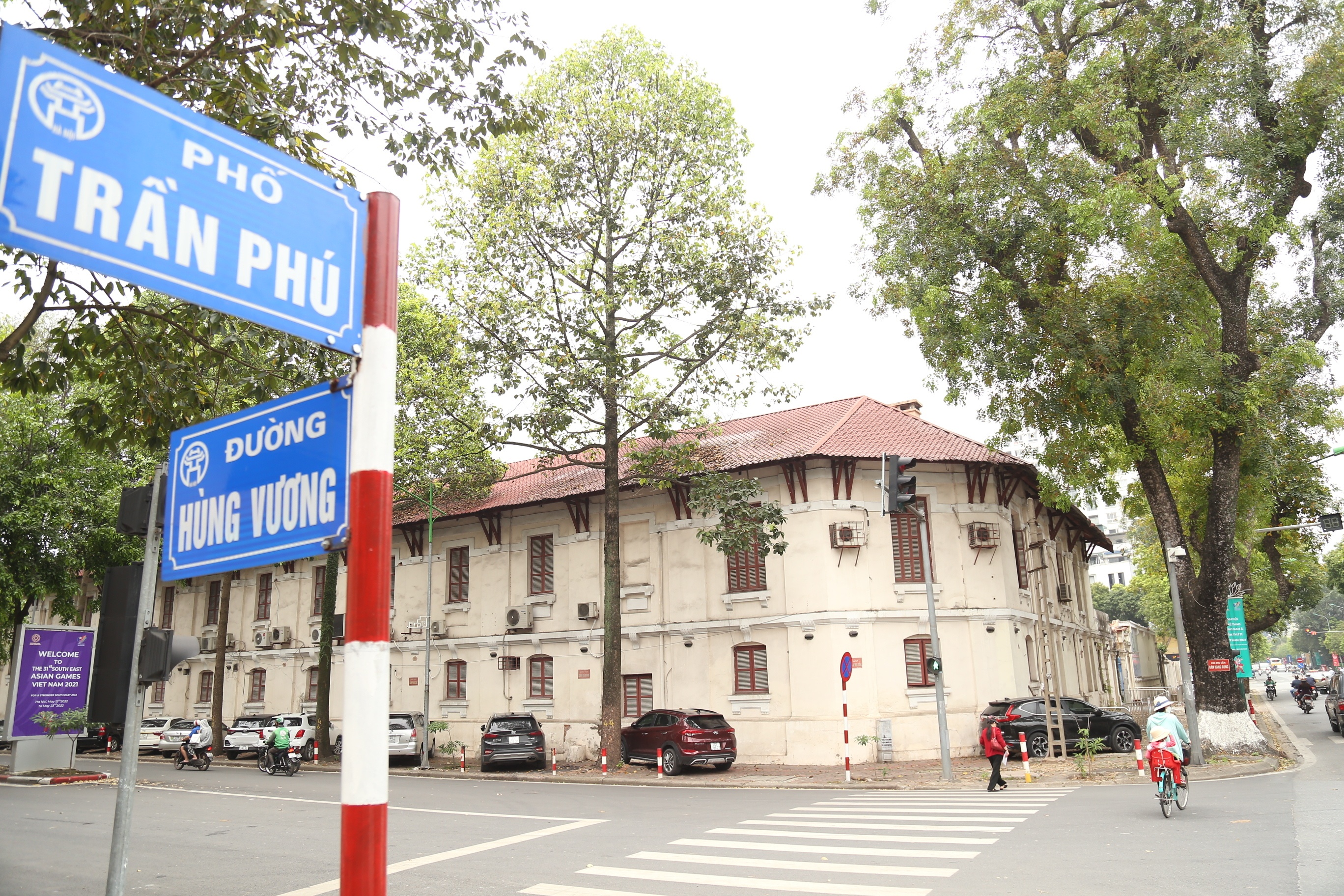 Dãy nhà tại đường Hùng Vương ở lô đất 61 Trần Phú vẫn được giữ nguyên trạng.