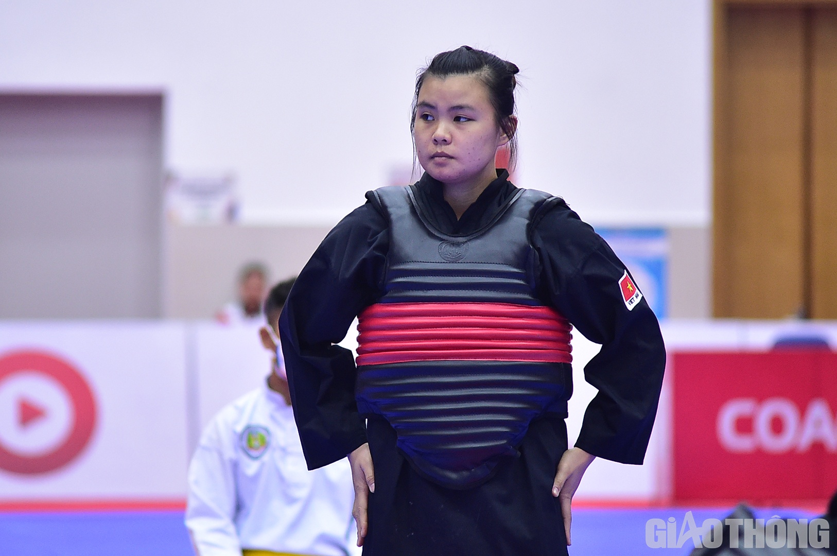 Lần đầu tham dự SEA Games và đi tới trận chung kết đối kháng hạng cân 70-75kg, cô gái Sơn La không giấu được sự lo lắng, hồi hộp.