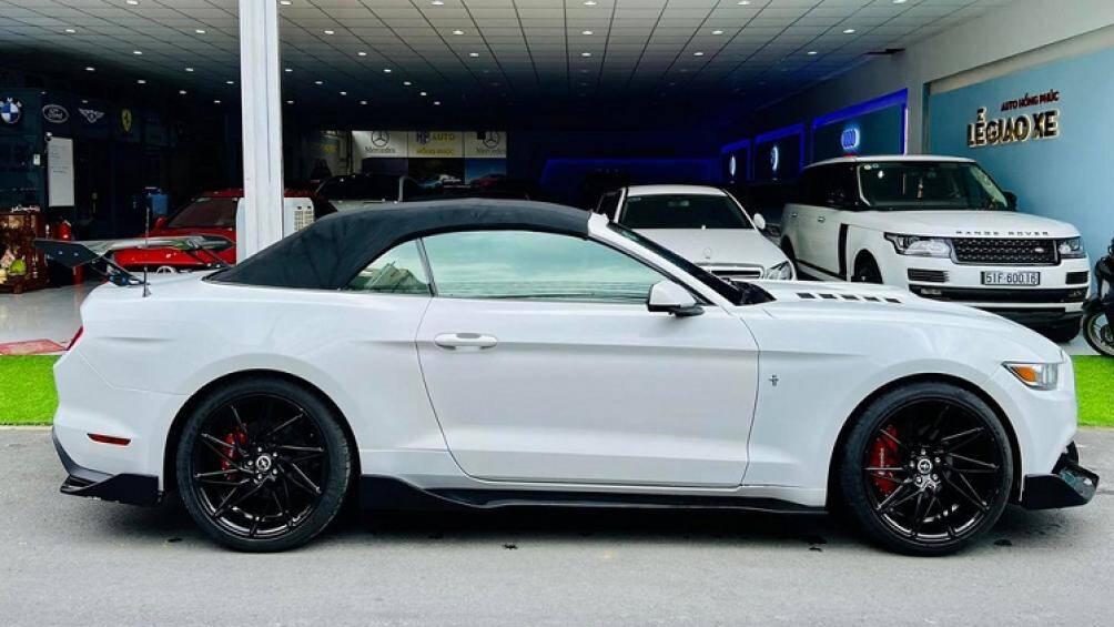 Tại Việt Nam, số lượng Ford Mustang mui trần không nhiều, chỉ khoảng 15 xe
