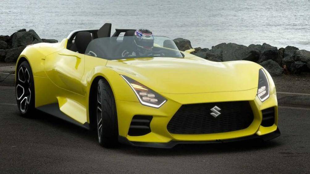 Về thiết kế, Suzuki Vision Gran Turismo Concept mang đậm chất Swift mui trần nhưng với một bộ khung cơ bắp hơn