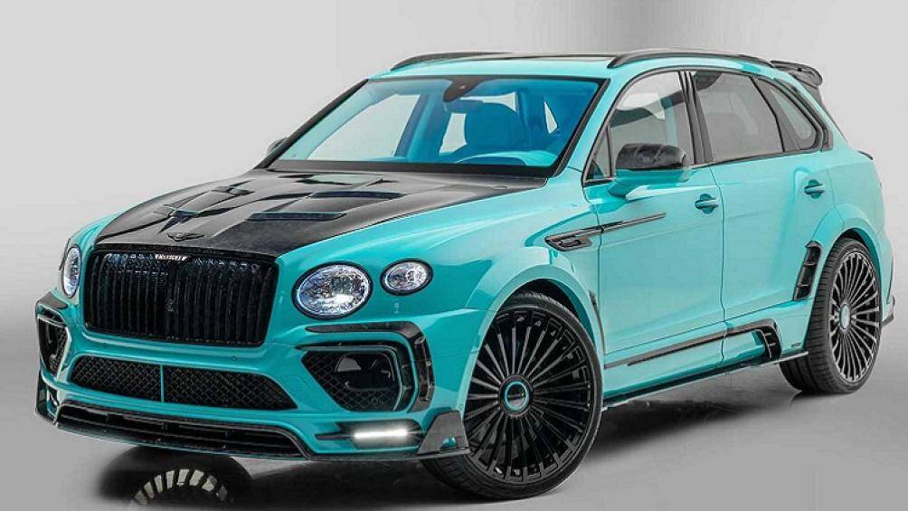 Mansory vừa ra mắt bản độ Bentley Bentayga Speed Feroza Edition với màu sơn Baby Blue nổi bật