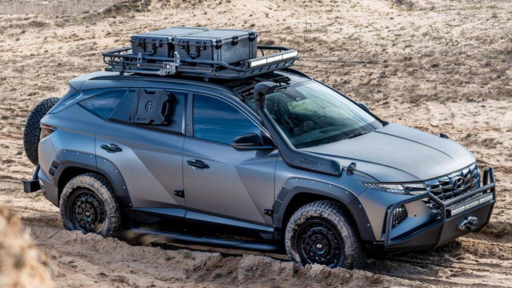 Thay đổi tiếp theo dành cho Hyundai Tucson Hybrid 2023 với công nghệ giảm xóc E-Ride tiêu chuẩn, vành hợp kim 19 inch và lốp Michelin