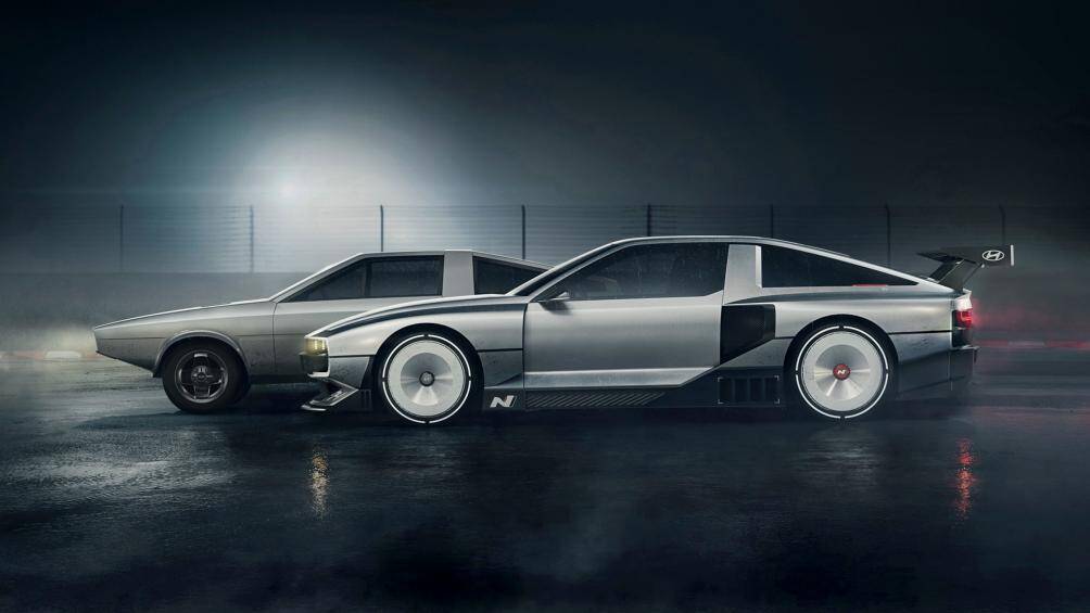 Mẫu xe này về bản chất được lấy cảm hứng từ Hyundai Pony Coupe 1974, một mẫu xe ý tưởng được thiết kế bởi Giorgetto Giugiaro