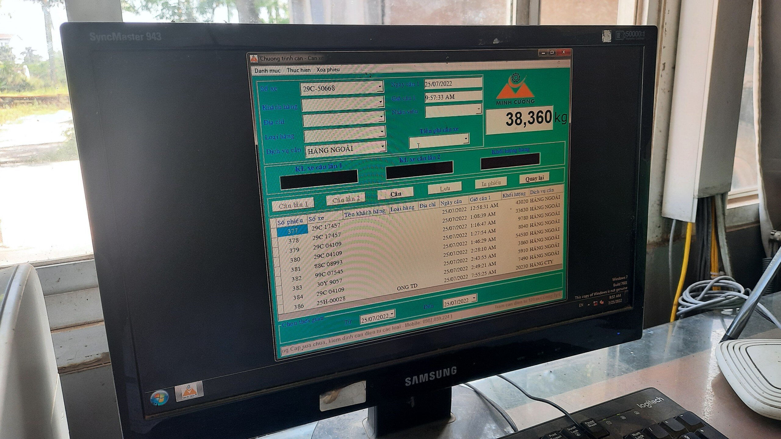 Kết quả xe tải Howo này đã chở quá tải từ 10 đến 30% theo quy định.