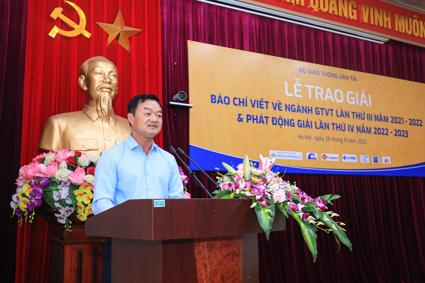 Tổng biên tập Báo Giao thông Nguyễn Bá Kiên chia sẻ các tác phẩm dự giải đa phần đảm bảo đúng thể lệ, có chất lượng tốt, có góc nhìn tươi mới về những thành tựu của ngành GTVT từ khi đất nước đổi mới. Nhiều bài viết có những sáng kiến, đề xuất, ý tưởng mới đóng góp vào công cuộc phát triển ngành GTVT