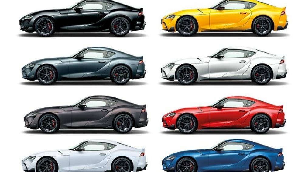 Khi mua Toyota GR Supra 2022, khách hàng Thái Lan có thể chọn 1 trong 8 màu sơn