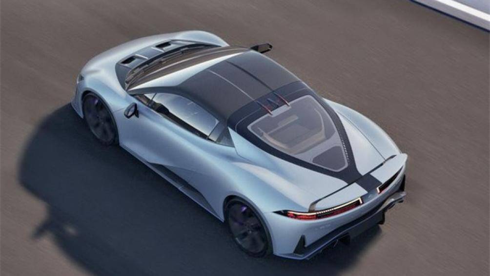 Nội thất Aion Hyper SSR được thiết kế tối giản, chỉ có hai màn hình cảm ứng cùng tay lái đáy phẳng