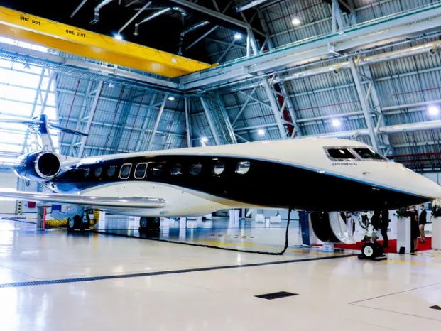 Chiếc Gulfstream G700 là mẫu máy bay mới nhất và chủ chốt của thương hiệu Gulfstream. Trong ảnh là chiếc máy bay mẫu được Gulfstream "trình làng" tại Qatar. Ảnh - Insider