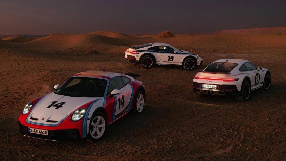 Dakar vừa ra mắt thêm 3 tùy chọn ngoại thất của Porsche 911 lấy cảm hứng từ những chiếc xe đạt thành tích tại giải đua Rally trong thập kỷ 70
