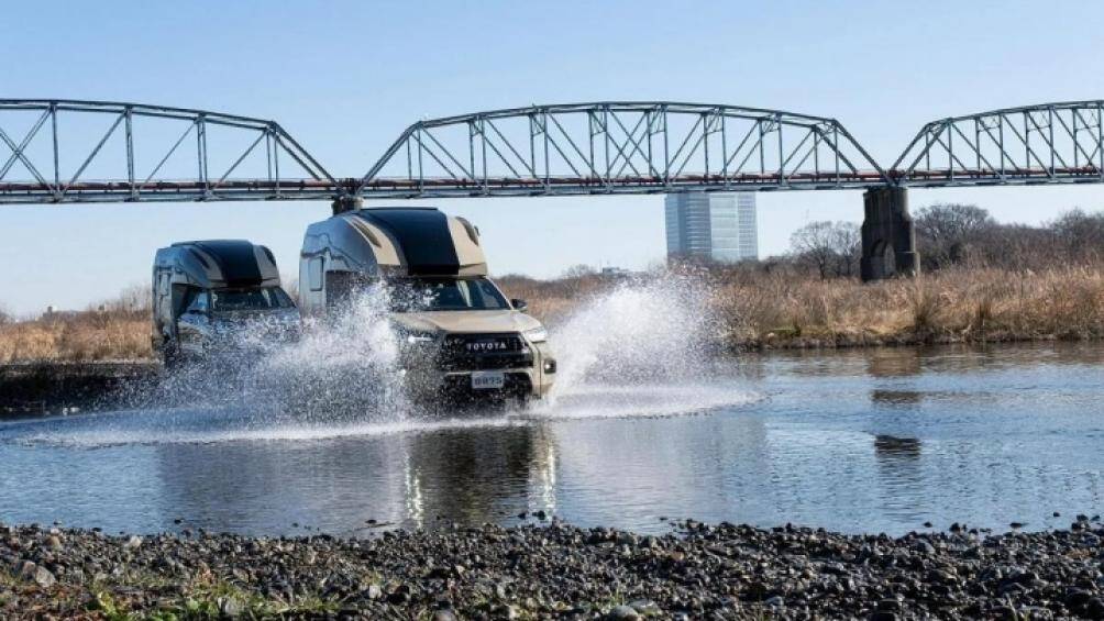 Xe được trang bị một bồn nước 85 lít, một bồn nước sạch 20 lít và một bồn nước xả 45 lít