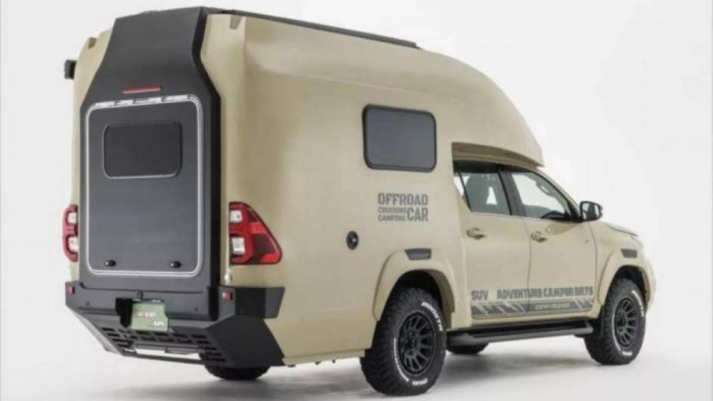 BR75 SUV Adventure Camper là xe bán tải cabin kép với giường được thiết kế phía trên cabin, sâu về phía sau và có hình dạng khí động học