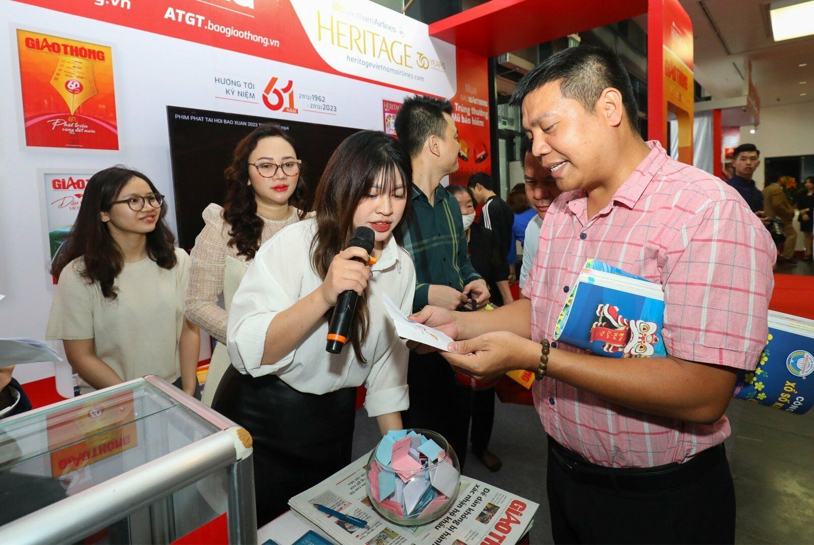 Trò chơi nhận được sự quan tâm của nhiều độc giả tham gia Hội Báo toàn quốc.
