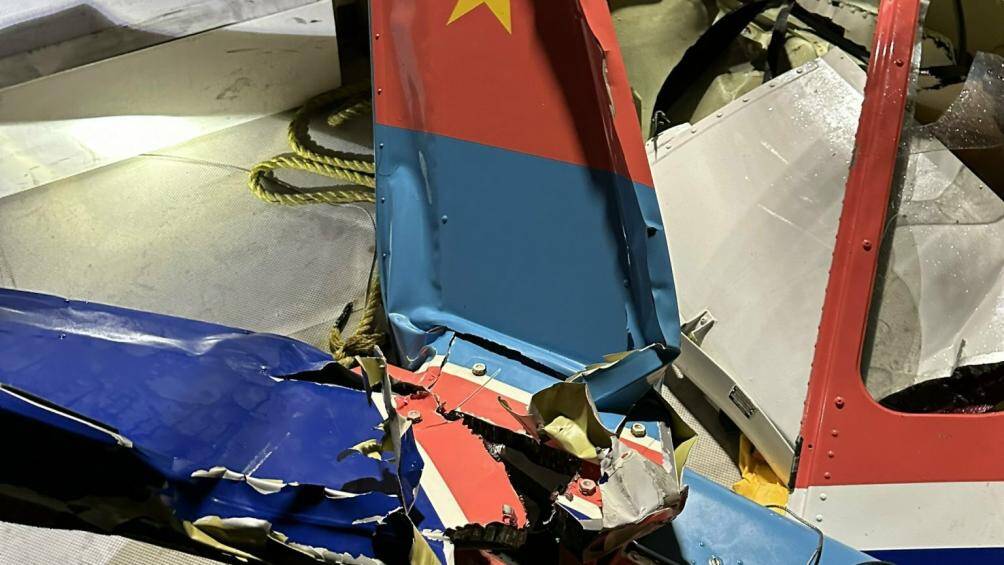 Mảnh vỡ của máy bay được phát hiện