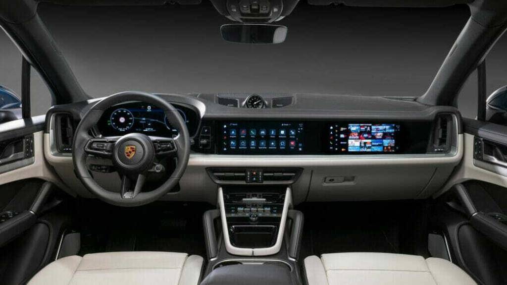 Hãng xe Đức đã công bố hình ảnh nội thất Porsche Cayenne 2023 với thiết kế màn hình điều khiển đặc biệt
