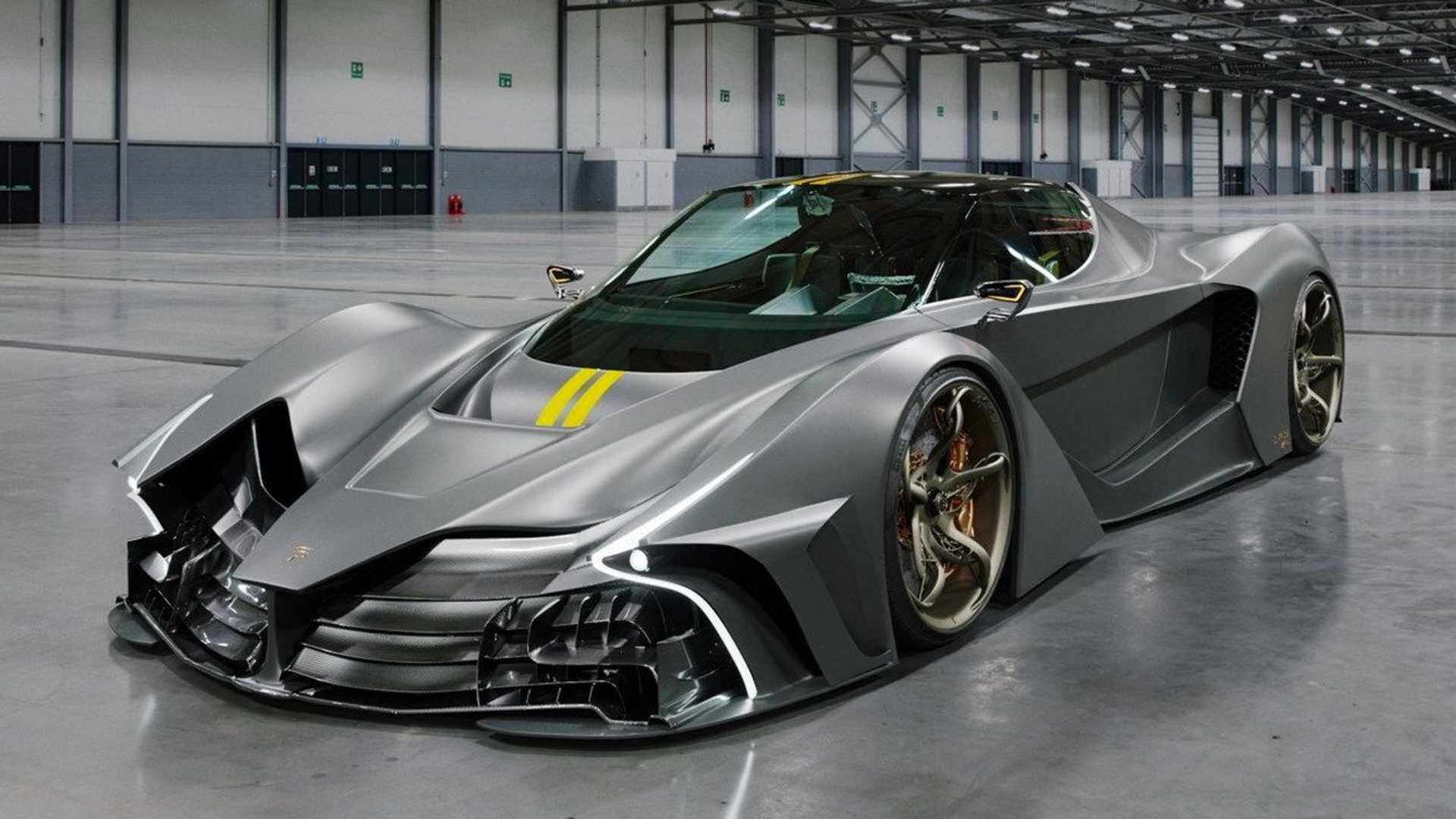 1. SP Automotive Chaos: hệ truyền động hybrid với động cơ xăng V10 tăng áp kép 4.0L cho tổng công suất 3.000 mã lực, tốc độ tối đa 499 km/h