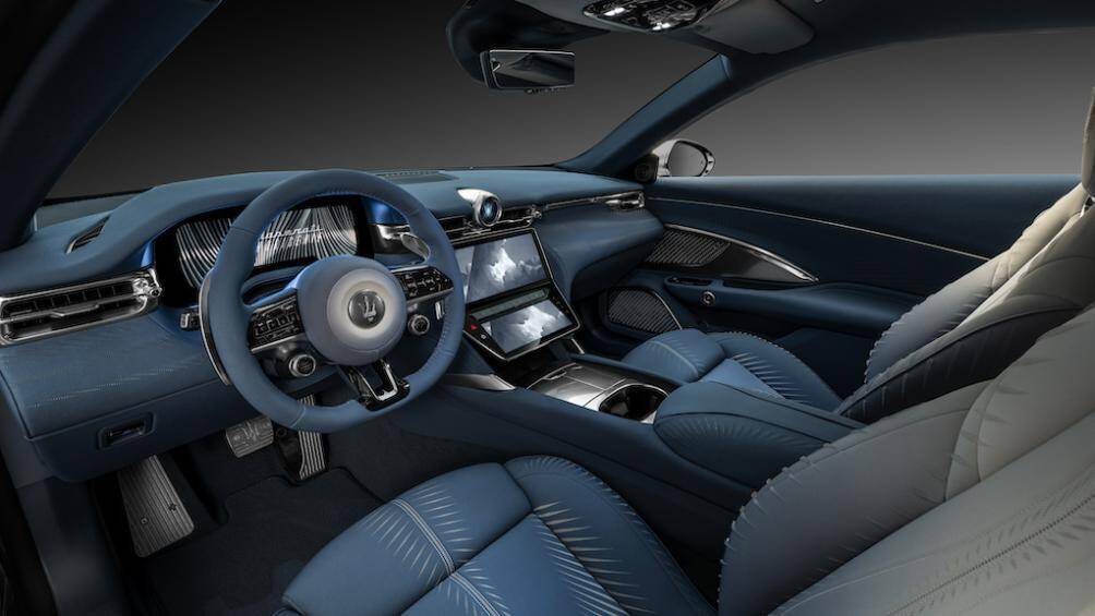 Nội thất hướng tới tương lai vì chúng được làm từ ECONYL – một loại sợi ni-lông tái sinh – dẫn đến sự biến đổi thẩm mỹ độc đáo