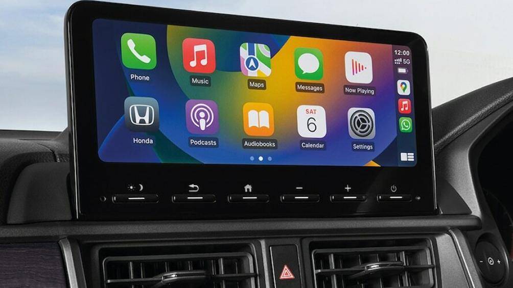 Honda Elevate được trang bị màn hình thông tin giải trí 10,25 inch, hỗ trợ kết nối Apple CarPlay và Android Auto không dây