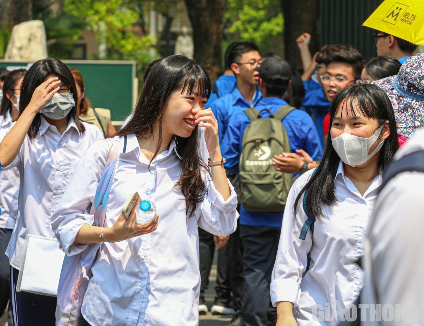 Nụ cười rạng rỡ của thí sinh sau quãng thời gian khổ luyện cho kỳ thi vượt "vũ môn" quan trọng