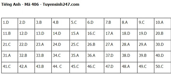 Đáp án đề thi môn Tiếng Anh THPT Quốc gia 2023 Full mã đề- Ảnh 6.