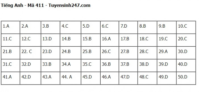 Đáp án đề thi môn Tiếng Anh THPT Quốc gia 2023 Full mã đề- Ảnh 11.