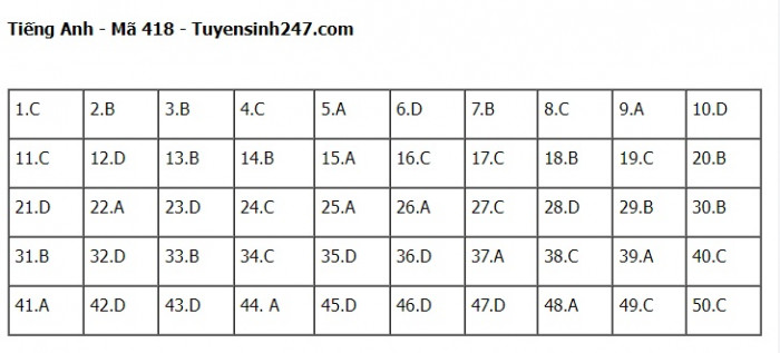 Đáp án đề thi môn Tiếng Anh THPT Quốc gia 2023 Full mã đề- Ảnh 18.