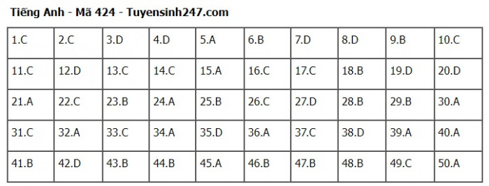 Đáp án đề thi môn Tiếng Anh THPT Quốc gia 2023 Full mã đề- Ảnh 24.