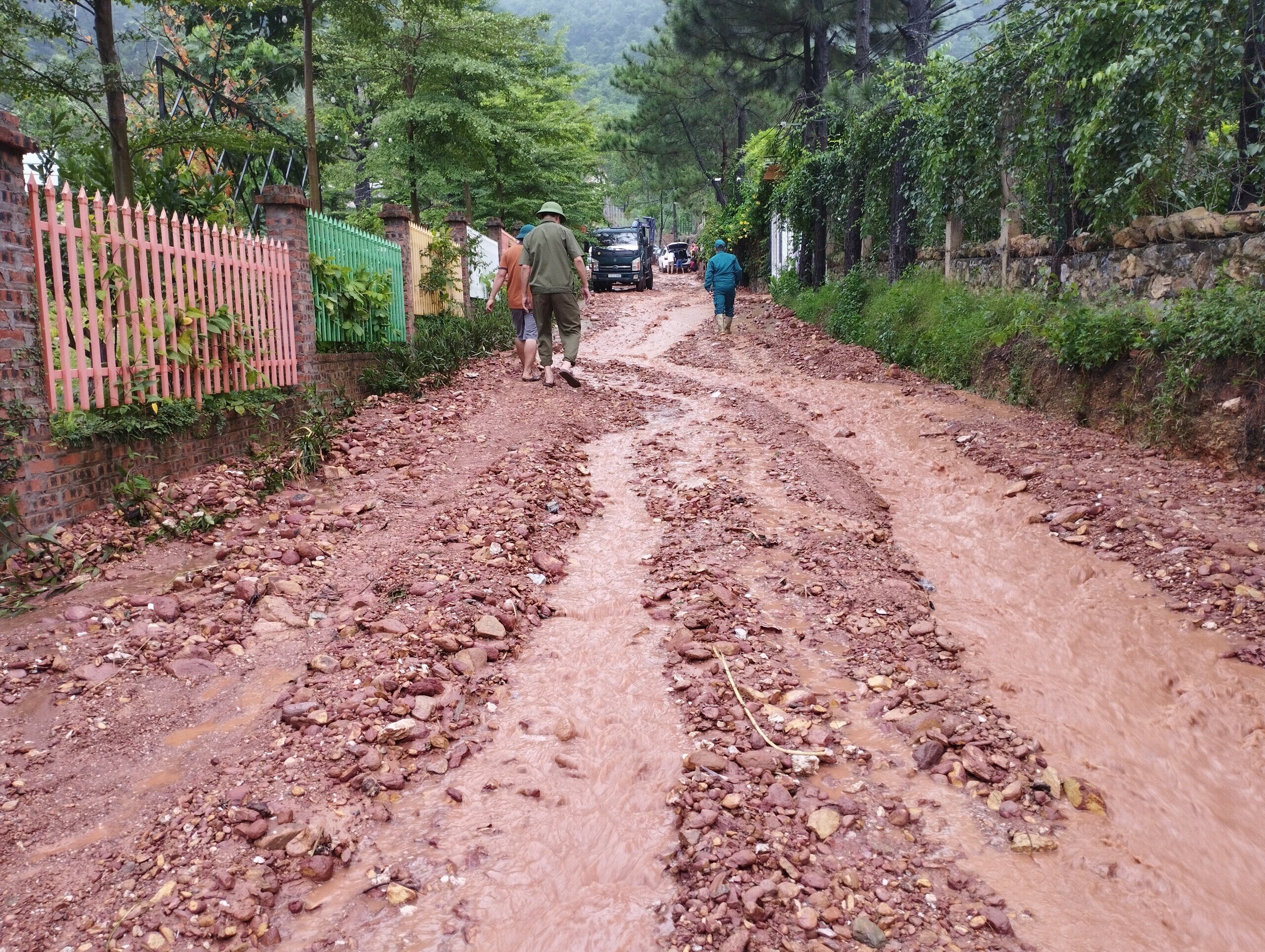 "Có thể là do hiện tượng san ủi đất đồi, đất rừng để làm nhà dẫn đến hiện tượng này", chị M. cho hay.