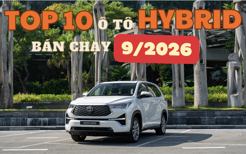 TOP 10 ô tô hybrid bán chạy tháng 9: Toyota áp đảo