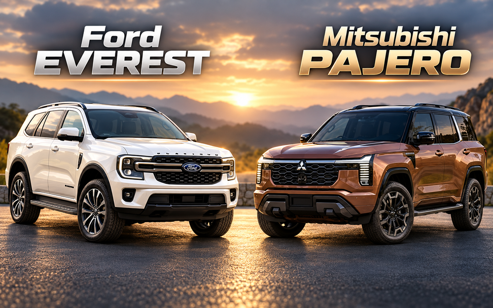Mitsubishi Pajero mới và Ford Everest có gì khác nhau?