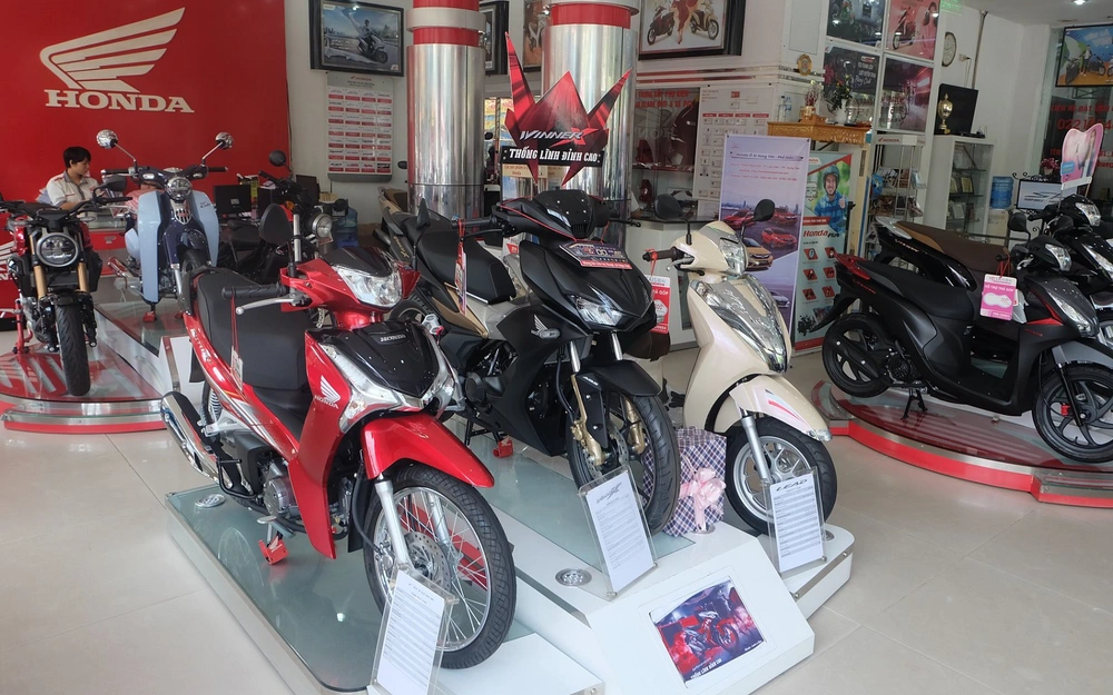 Doanh số xe máy Honda tiếp tục tăng trưởng