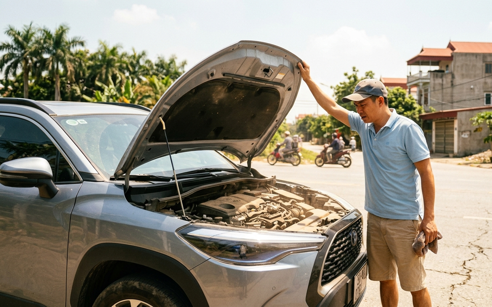 Xịt nước vào động cơ ô tô để hạ nhiệt nhanh, điều cấm kỵ không phải ai cũng biết