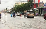 Quảng Ngãi: Mưa lớn gây ngập quốc lộ, sẵn sàng di dời hàng nghìn người dân
