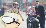 Không lắp gương xe máy, dùng điện thoại khi đi đường bị phạt thế nào?