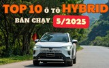 TOP 10 xe hybrid bán chạy tháng 5/2025: Toyota Corolla Cross dẫn đầu