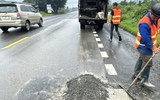 Gia Lai: Tăng cường đảm bảo ATGT trên đường Hồ Chí Minh trong mùa mưa