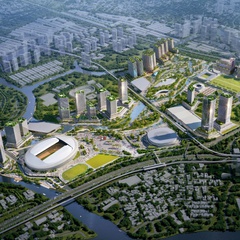 Ngắm phối cảnh hoành tráng của Khu liên hợp thể dục thể thao Quốc gia Rạch Chiếc