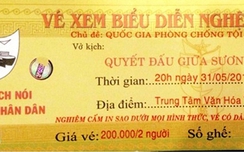 Giả cán bộ công an, ép mua vé w88 comm ca kịch