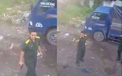 Điều tra clip người mặc quân phục rút súng ở Bình Dương