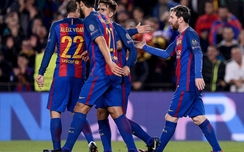 Video w88 4-0 M'Gladbach: Messi bị che mờ