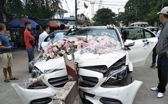Hải Phòng: Tranh cãi vụ w88 Mercedes rước dâu đâm vào dải phân cách
