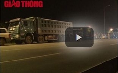 Nửa đêm xe quá tải "quậy tưng" Đại lộ Thăng Long