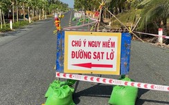 Tạm ngừng ô tô đi qua đoạn sụp lún trên tuyến Tắc Thủ-w88 com vn