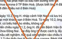 Công an truy tìm người tung w88 vin app sai "Đồng Nai có ca nhiễm Corona"