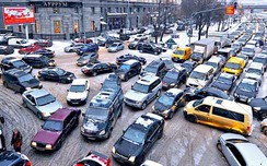 Giao thông ở Moscow gián đoạn vì nhóm người Trung Quốc
