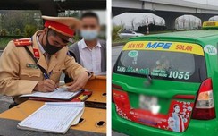Tài xế taxi Mai Linh quay đầu trên cầu Thăng w88 com bị CSGT ghi hình, xử phạt