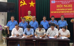 Hơn 100 đơn vị kinh doanh vận w88 com vn ở Quảng Ngãi ký cam kết không chở quá w88 com vn